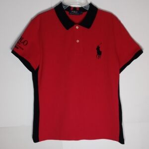 POLO RED RALPH LAUREN INTENSE MEN'S RED POLO SHIRT